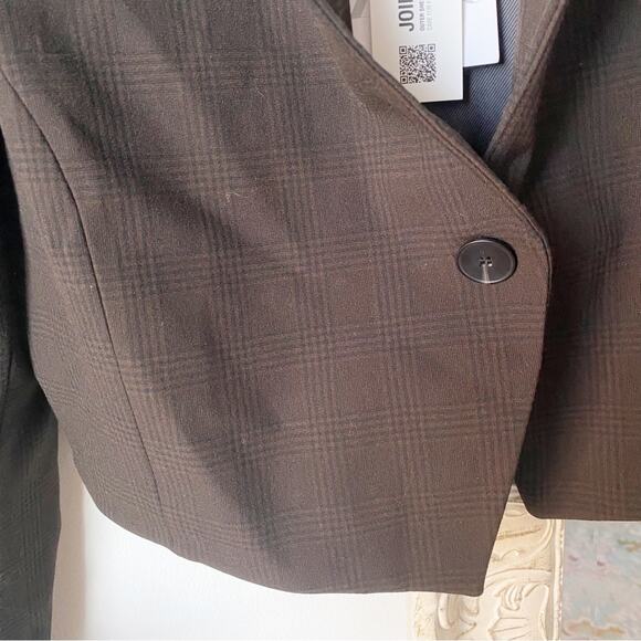 Zara Plaid Cropped Blazer Jacket - Picture 5 of 8